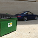 In actuality the scale of the dumpster is way smaller than 1:18, but I hoped the art of perspective would trick the eye enough that it could work. It’s my only prop okay?? Gimme a break!